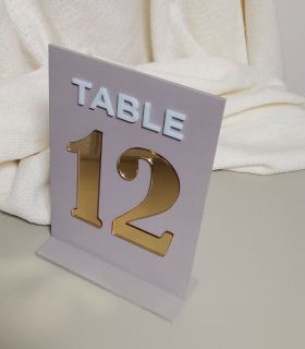 Табелка номер за маса