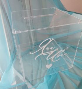 Сватбена кутия за пликове от плексиглас